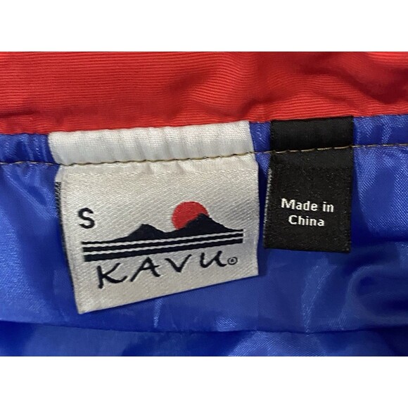 KAVU Chilliwack Vest Men’s Small Waxed Synthetic Retro Colorblock Puffer - Picture 6 of 11